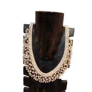GLASS PEARL VINTAGE‎ INSPIRED HEAND BEADED NECKLACE